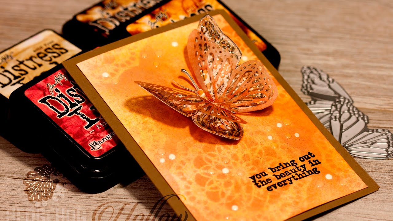 How to - Concord & 9th Butterfly Beauty Part 1: Distress Moth Card ...