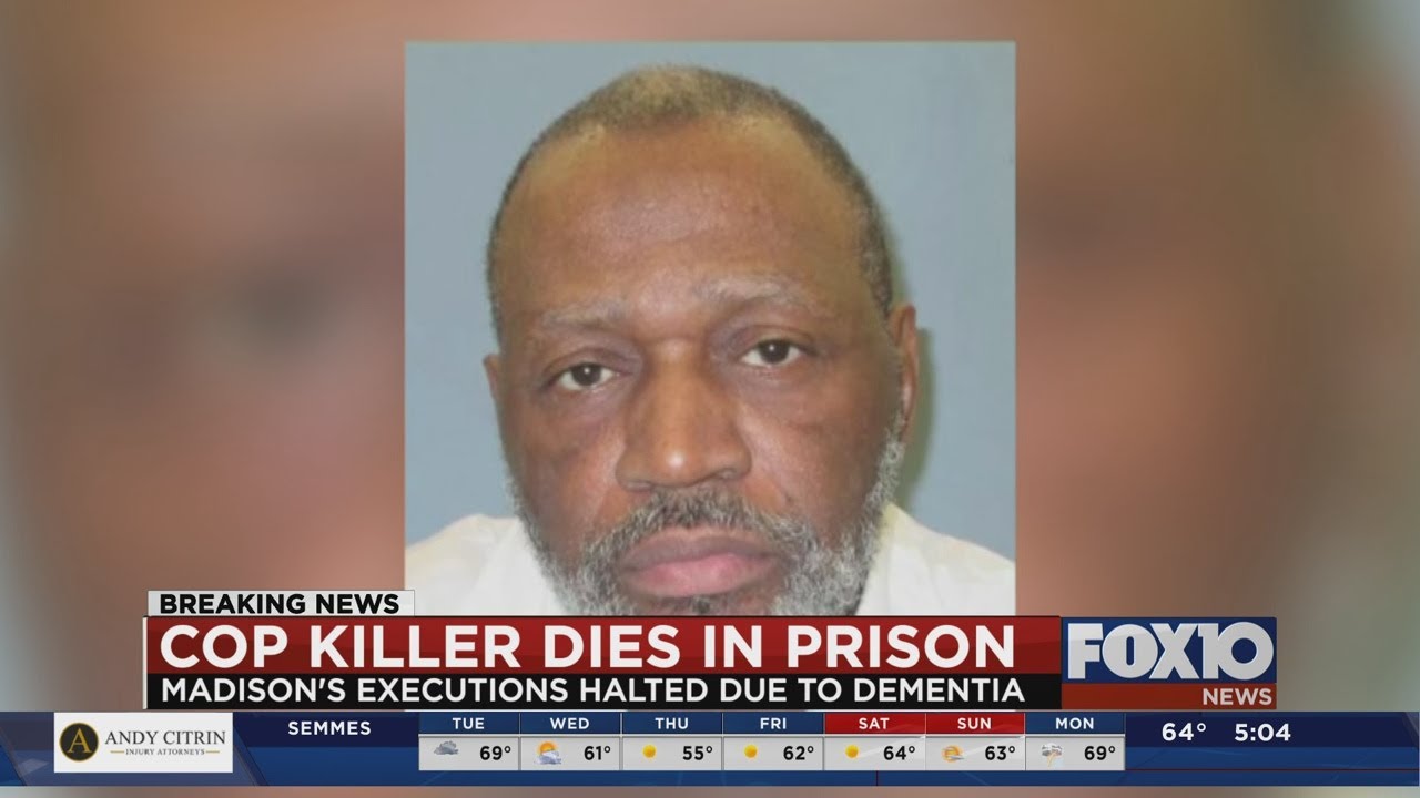 Vernon Madison, death row inmate convicted of killing Mobile police officer in 1985, dies in prison
