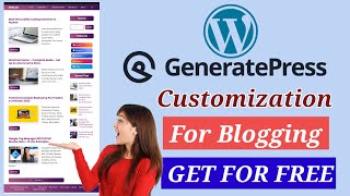 GeneratePress Premium Theme Customization Get For Free | GeneratePress Tutorial In Hindi | 2023