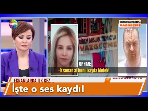 Melek Aslan ve eski sevgilisinin ses kaydı ilk kez Vazgeçme'de!