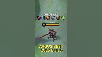 ⚡ Best Argus Build 2025 | Attack Speed vs Critical Build | MLBB #shorts #mlbb