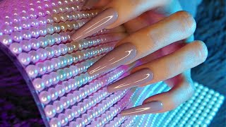 ASMR with Textured Sheets | Deep Scratching, Tapping, Nail Rubbing | FAST |Pearls, Rhinestones etc.