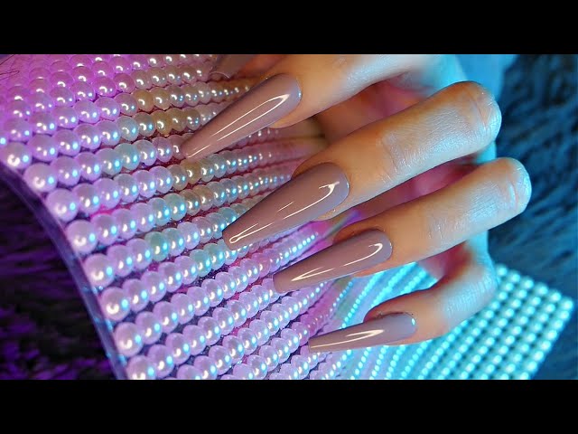 ASMR with Textured Sheets | Deep Scratching, Tapping, Nail Rubbing | FAST |Pearls, Rhinestones etc.