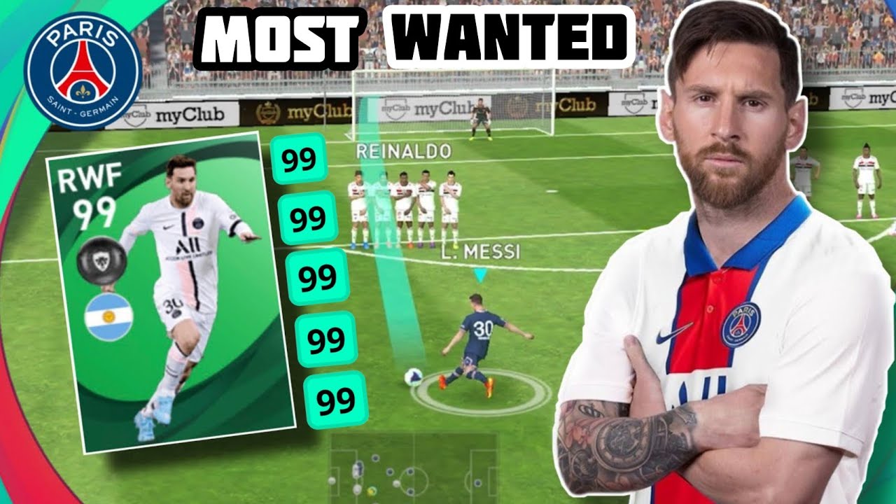 L. Messi 99 Rated RWF (101 AMF) Featured Player Review 🔥 PES 2021 MOBILE The Most Dangerous In Pes 💣