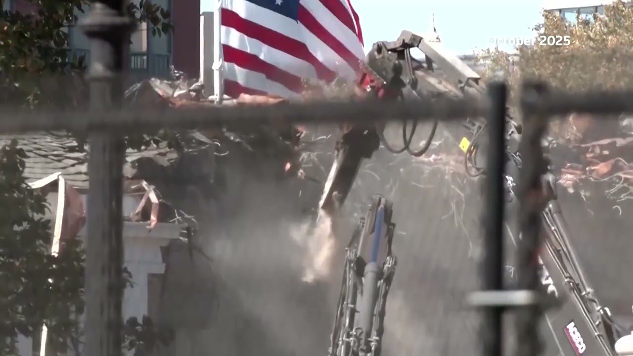 Trump administration files emergency motion to resume ballroom work