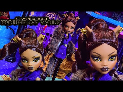 Лялька Монстер Хай Клодін Вульф Дім вовка Monster High Clawdeen Wolf House of Wolf Doll JDR66 Mattel Оригінал, видео 1