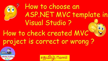 #how to choose asp.net mvc template in visual studio | ASP.NET MVC | #Tamil