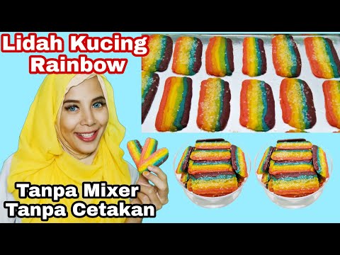 Resep Kue Kering Lidah Kucing Rainbow