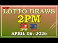 LOTTO RESULT 2PM DRAW APRIL 06 2026 LottoResultTV15K 