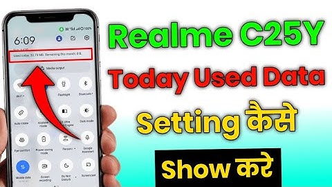 Realme c25y Enable daily data Used | Realme c25y Enable Data Usage Notification Bar