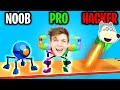 Can We Go NOOB vs PRO vs HACKER In ROLLY LEGS!? (ALL LEVELS!)