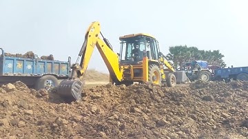 mitti loading tractor and #JCB operator chhotu JCB video
