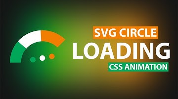 How to make a pure CSS animated SVG spinner | SVG Loading Circle Animation