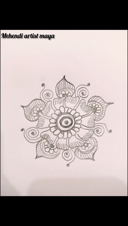 Basic mehendi design step by step#easypencildrawings#art#drawing#mehndi#arabic#arbicmehendidesign