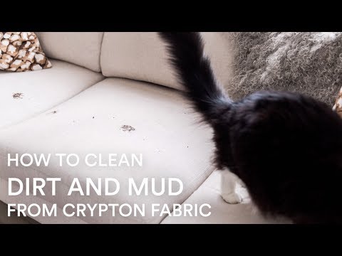 How to Clean Dirt and Mud from Crypton Fabric