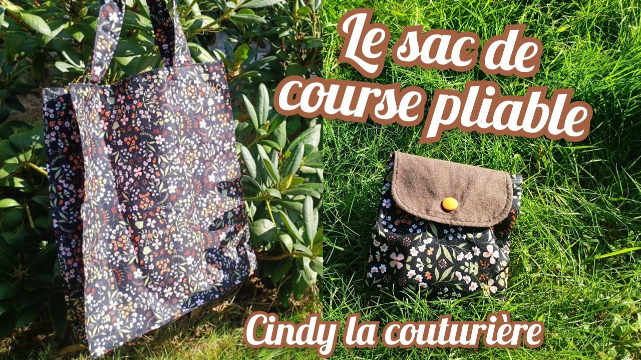 diy #tuto #couture : Le sac de courses pliable ~ Cindy la couturière 