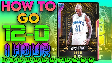 HOW TO GO 12-0 in 1 HOUR! (NEW) NBA 2K20 MYTEAM