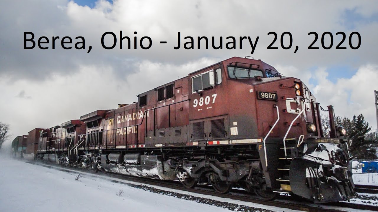 Railfanning Berea, Ohio January 20, 2020 YouTube