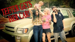 THE SINGLE MOM PICKS UP HER NEW RIDE FROM US  REACTION!