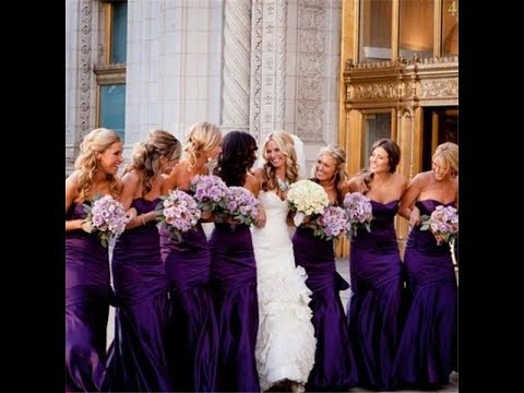 black and dark purple wedding dress
