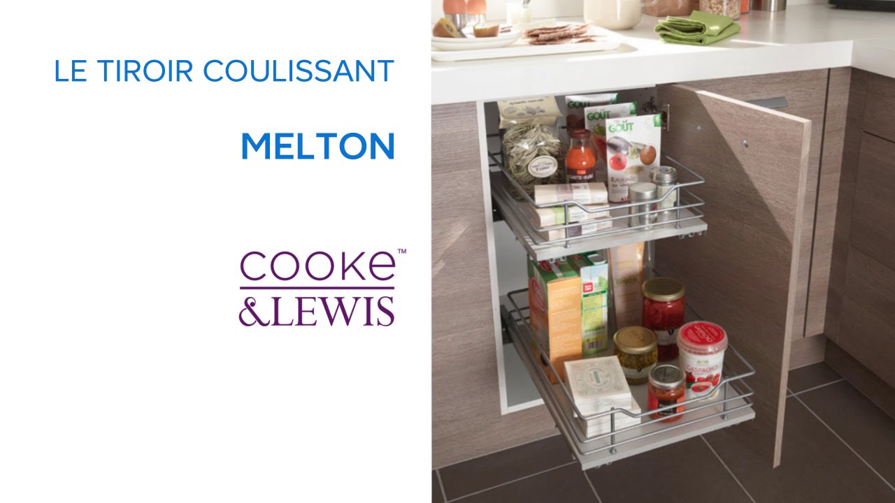 Tiroir coulissant melton cooke & lewis (669474) castorama youtube