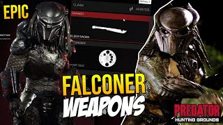 EPIC FALCONER WEAPONS ONLY in Predator Hunting Grounds! "SUPER PREDATOR IN ACTION!!"