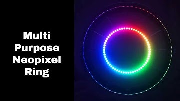Remote Controlled Multi Purpose Neopixel Ring - Baba Awesam