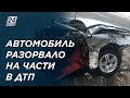 Авто разорвало на части в ДТП в Актюбинской области