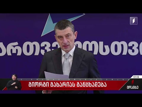 გიორგი გახარიას განცხადება - გამოხმაურებები