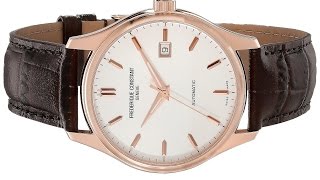 Frederique Constant Men's Index Analog Display Swiss Automatic Brown Watch
