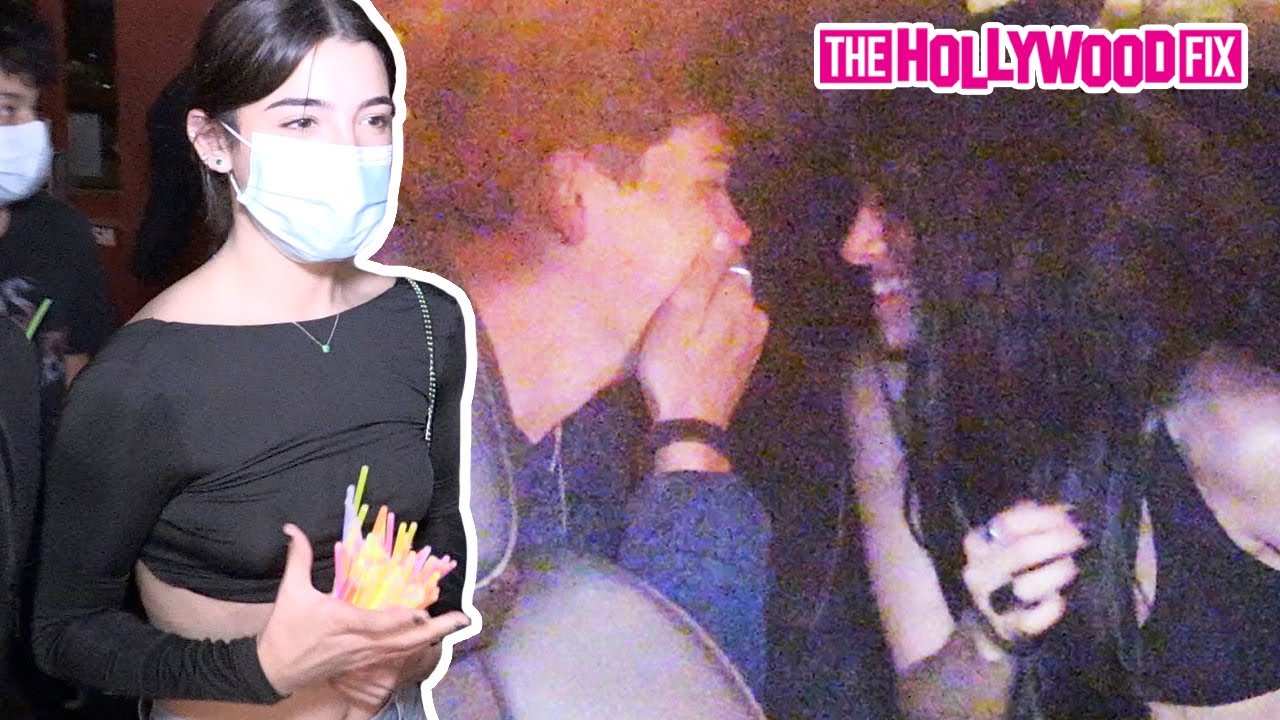 Noah Beck & Dixie D'Amelio Almost Kiss In The Backseat While Leaving Dinner At BOA With Charli