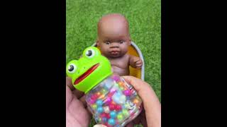 3 Rainbow BathTubs with M&M Candy #asmr #rainbow #oddlysatisfying