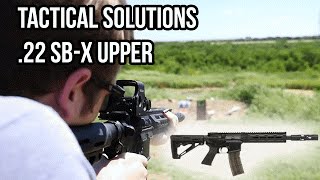Tactical Solutions A-22 with AR-22 SB-X .22 LR Upper for AR-15