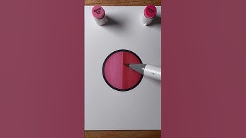 How to Make a Gradient with Alcohol Markers! ❤️✨🎨 #tutorial #art #hack