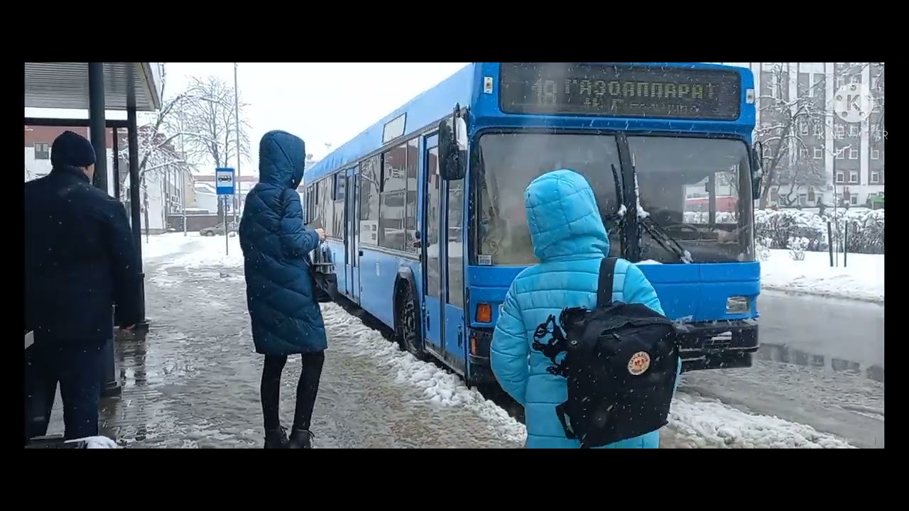 Брестский автобус - 02.04.2022. #10. Снежная весна.