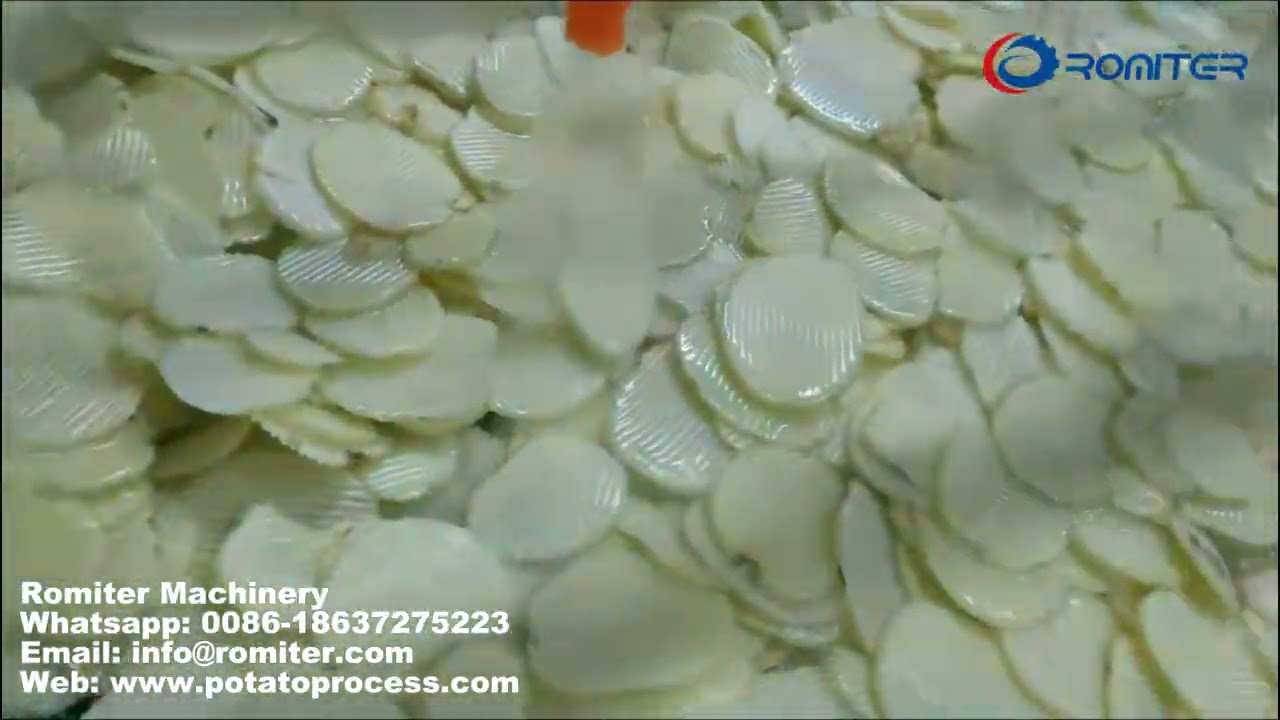 Autmoatic Potato Chips Slicing Washing Drying Frying Making Machine