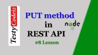 #8 how to create RESTful API with nodejs in hindi | PUT method in REST API in nodejs by Ashish 😮