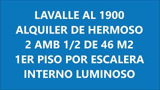 ALQUILER DEPTO_BALVANERA_LAVALLE 1900_2 AMB ½_46M2Video