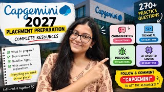 Capgemini 2027 Preparation: Complete Resources for Communication, Technical, Debugging & AI Coding