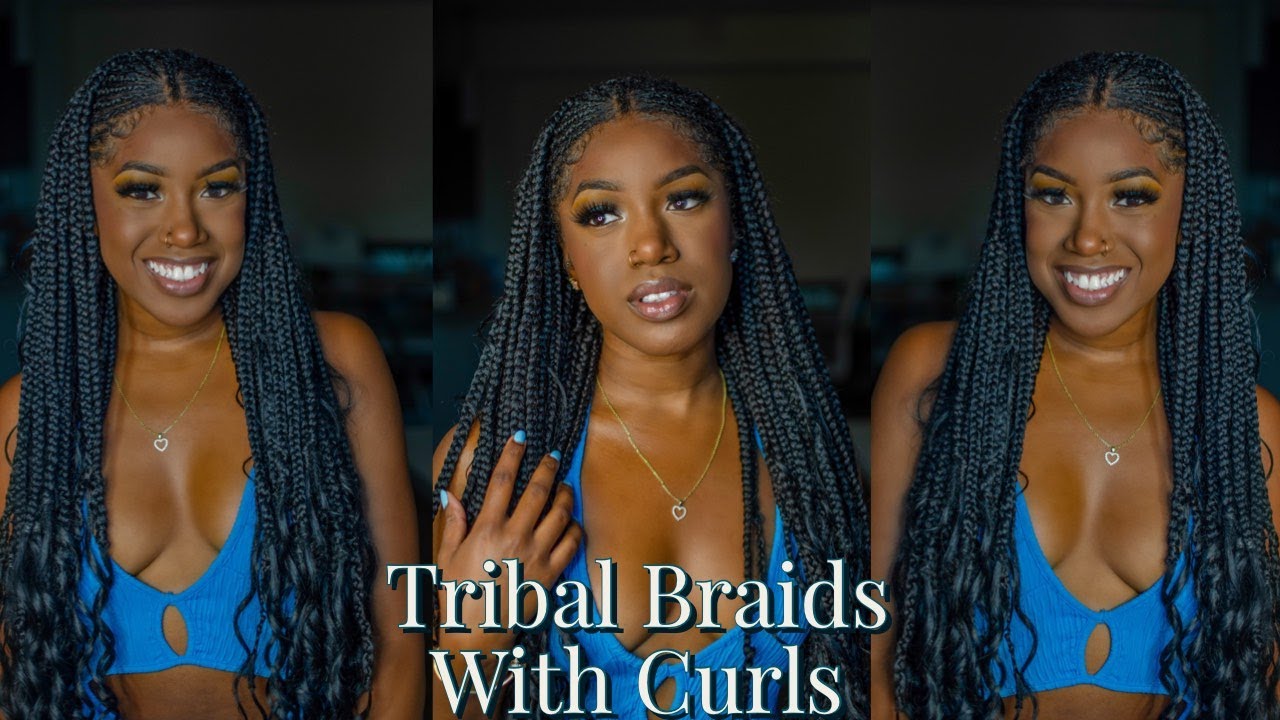 DIY: Tribal Braids With Curls - Beginner Friendly - (Summer Hairstyle)