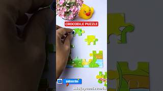 HOW TO SOLVE A PUZZLE | WILD ANIMAL JIGSAW PUZZLE - CROCODILE @adajopuzzleworld #shorts #short