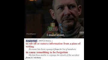 Expunge - Meaning, Pronunciation, Usage | Learn English with TV Shows & Movies
