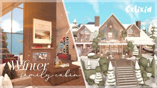 Bloxburg: Winter Christmas Cabin Home (Interior) | Roblox House Build