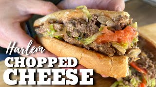 How to make a Chopped Cheese on the Griddle  Harlem Style