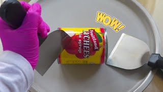 #ASMR | LYCHEES IN SYRUP ICE CREAM ROLLS | #lychee | Absolutely delicious!