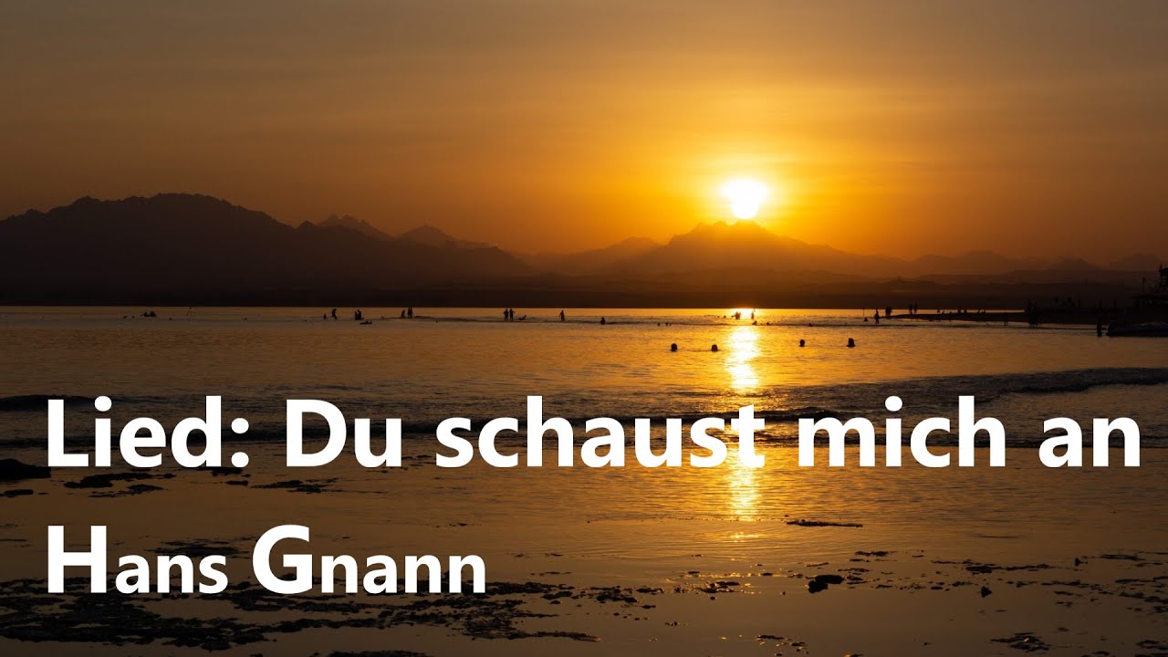 Hans Gnann, Lied: Du schaust mich an