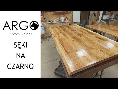 68 - Jak szpachlować sęki w drewnianym blacie stołu
