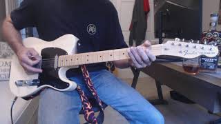 Video thumbnail of "End of the Line - Traveling Wilburys (cover / play along - open G)"