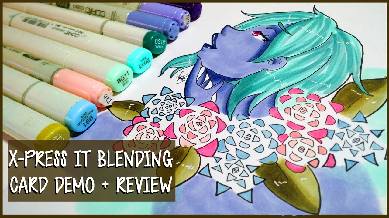 X-PRESS BLENDING CARD ~ Among the Flowers Demo and Review YouTube