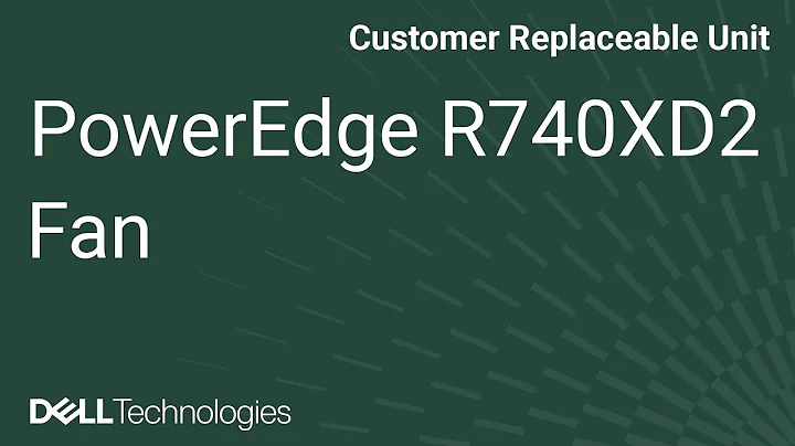Dell PowerEdge R740XD2: Remove/Install Fan